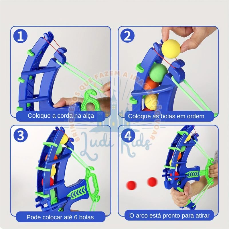 Brinquedo Educativo de Tiro ao Alvo com Bolas Macias